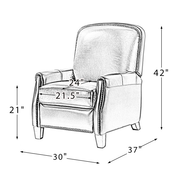 Three Posts™ Glen Ellyn 30'' Wide Manual Club Recliner & Reviews Wayfair
